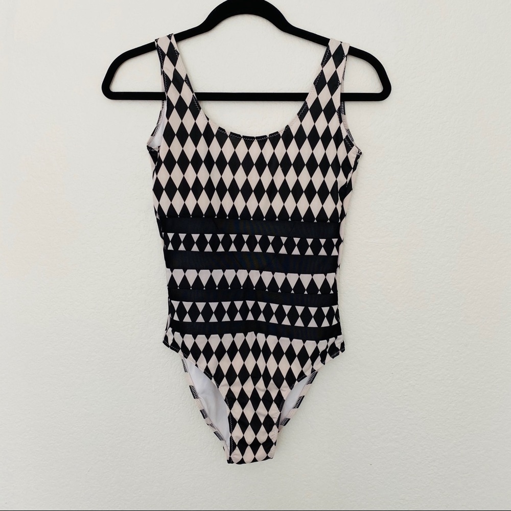 Motel Rocks Checkered One-Piece Swimsuit